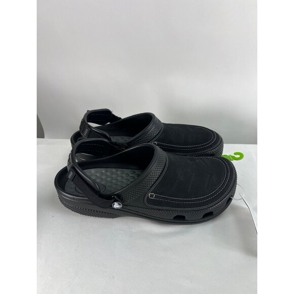 Crocs Black Yukon Vista II Clogs With Adjustable Heel Strap For Men Size 11